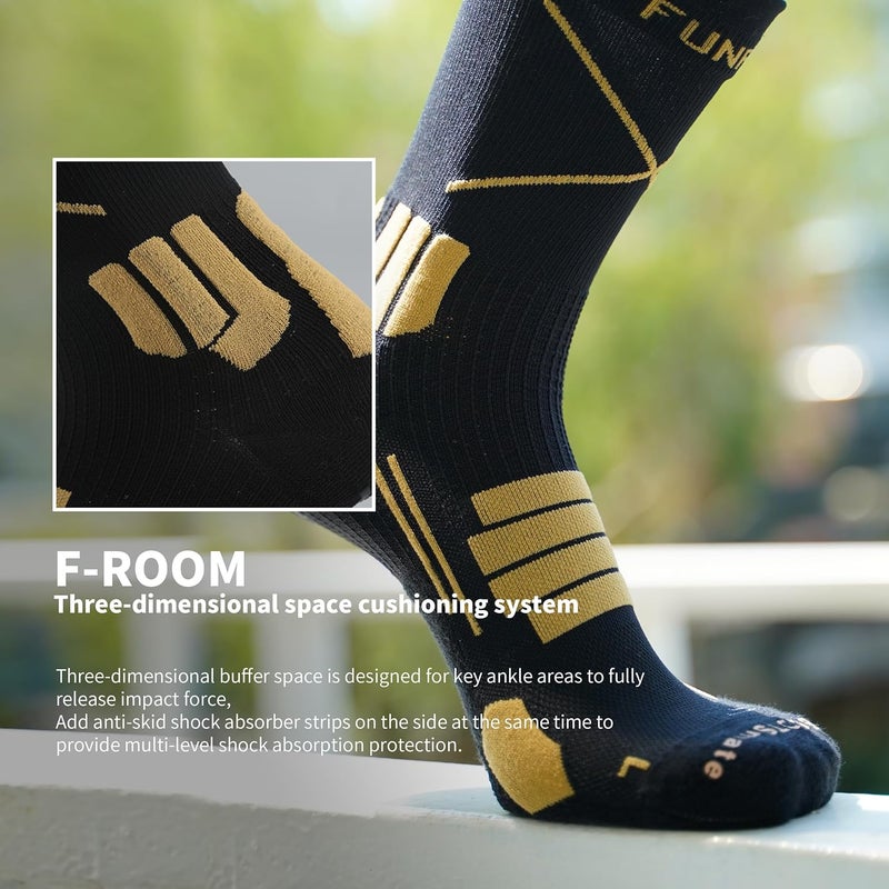 FUNRY Store Grip Socks Soccer for Men&Women,Non-Slip Soccer Socks,Elite Compression Socks for Running Basketball （ men's size 6-11） - Image 4